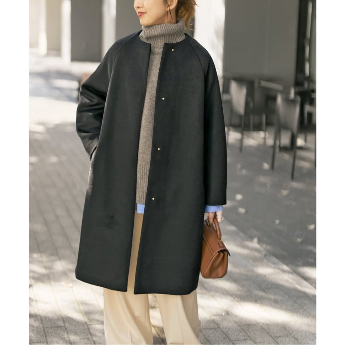 スピック＆スパン Spick & Span 《追加》S160ビーバーノーカラーコート