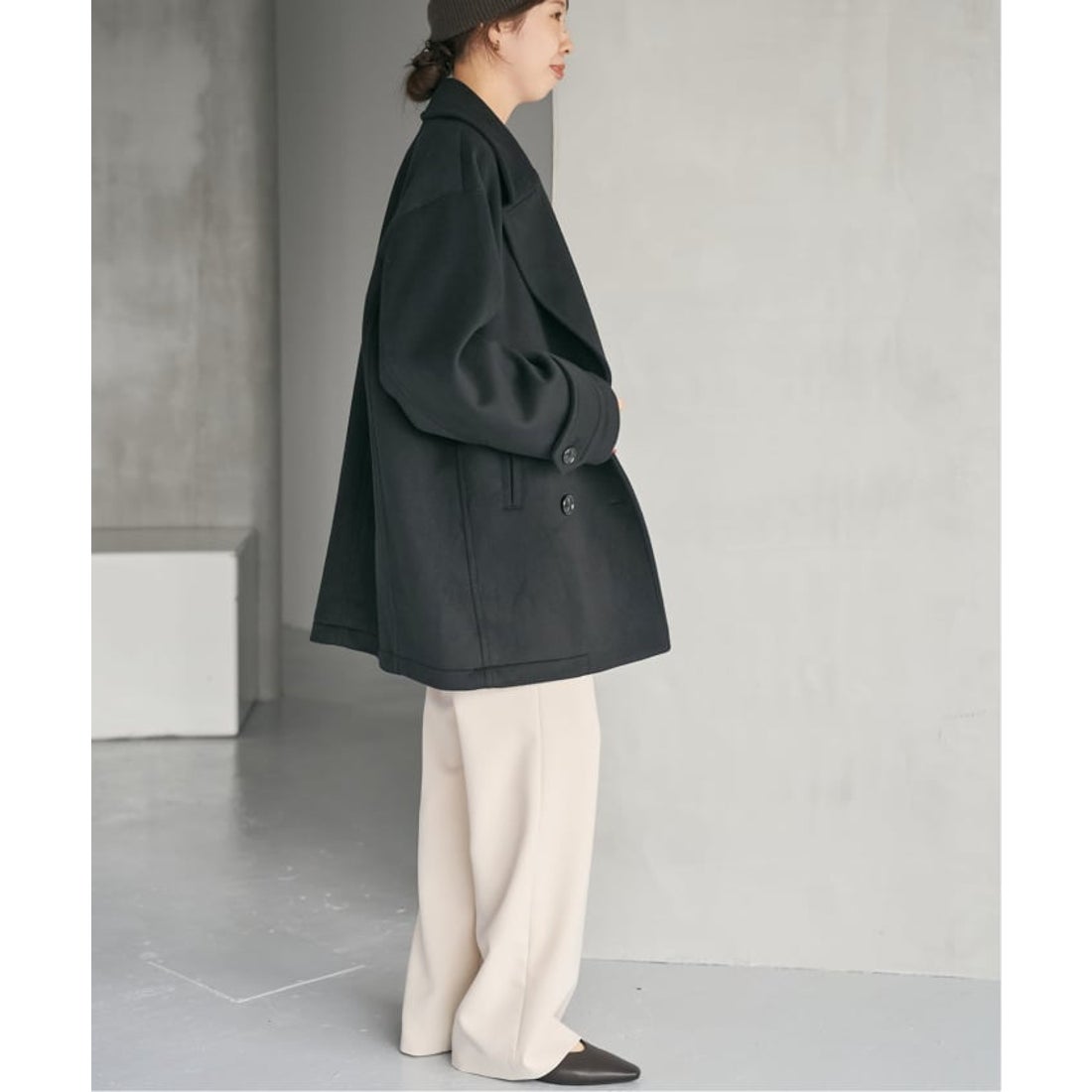 スピック＆スパン Spick & Span 《追加》S160ビーバーPコート （グレー