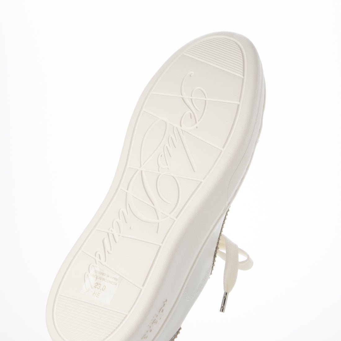 プラスダイアナ ＋diana 【軽量】メタルトゥキャップスニーカー （白