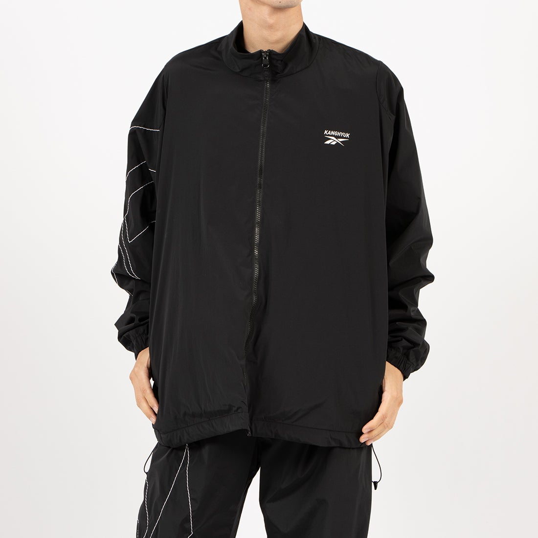 KANGHYUK ロゴ トラックジャケット / STITCHED LOGO TRACK JACKET