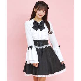 シークレットハニー Secret Honey 袖フリルブラウス （ホワイト