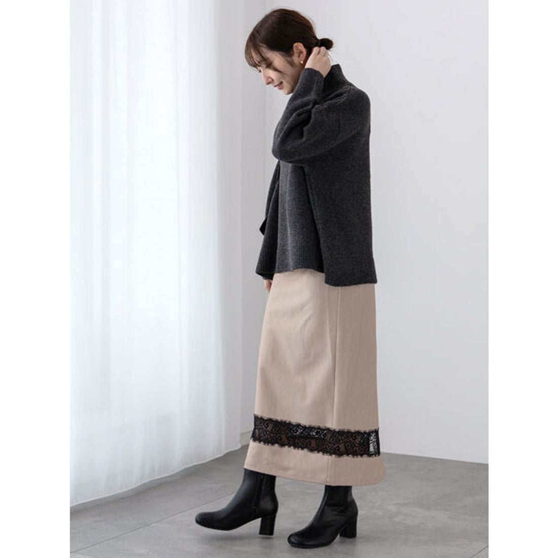 テチチ テラス Te chichi TERRASSE レース切替スカート