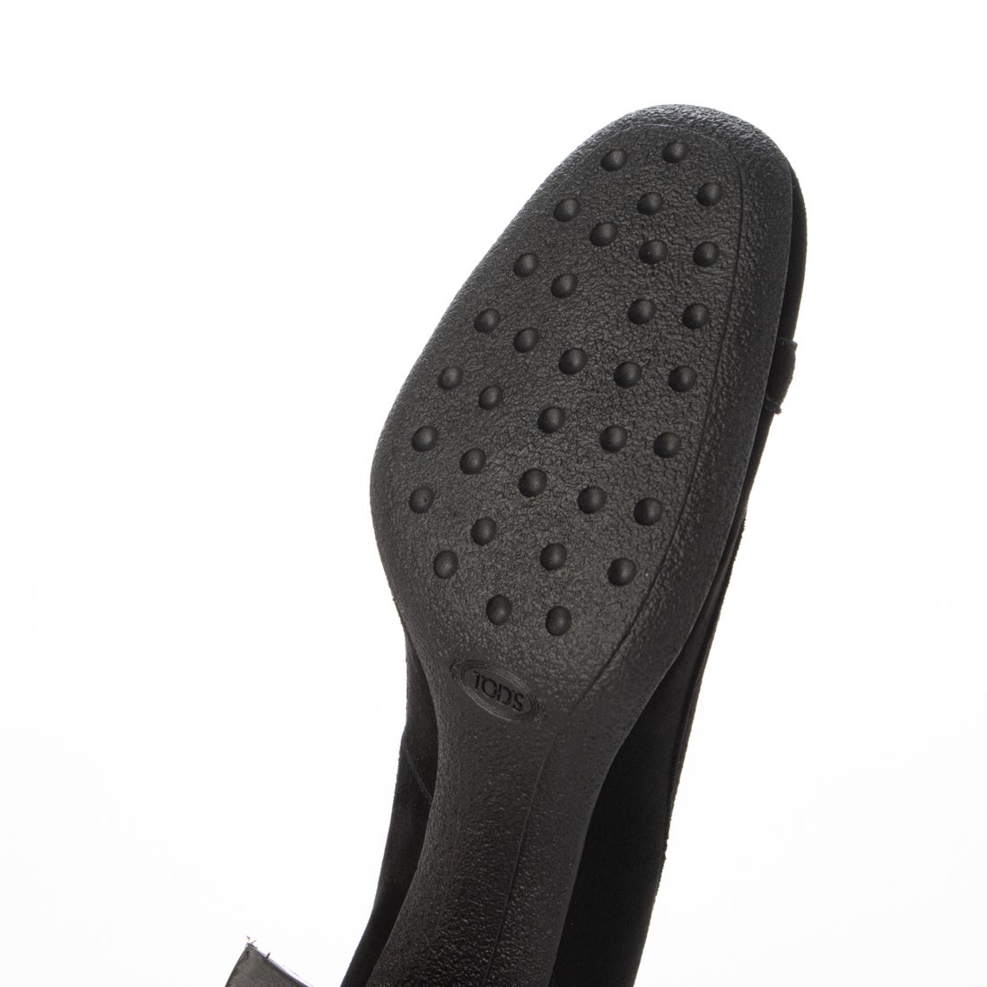 トッズ TOD'S スエードビット ヒールパンプス （BLACK） -アウトレット