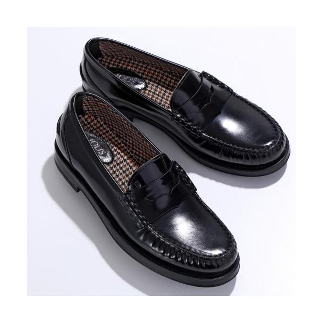 トッズ TOD'S TODS ローファー XXW02I00010SHA レザー 千鳥格子 （B999