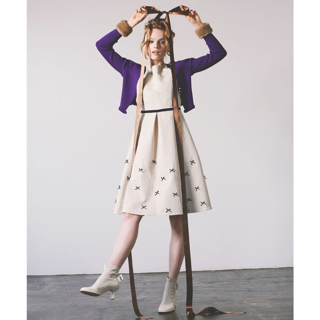 トッカ TOCCA 【洗える！】RIBBONS ドレス （ブラック系