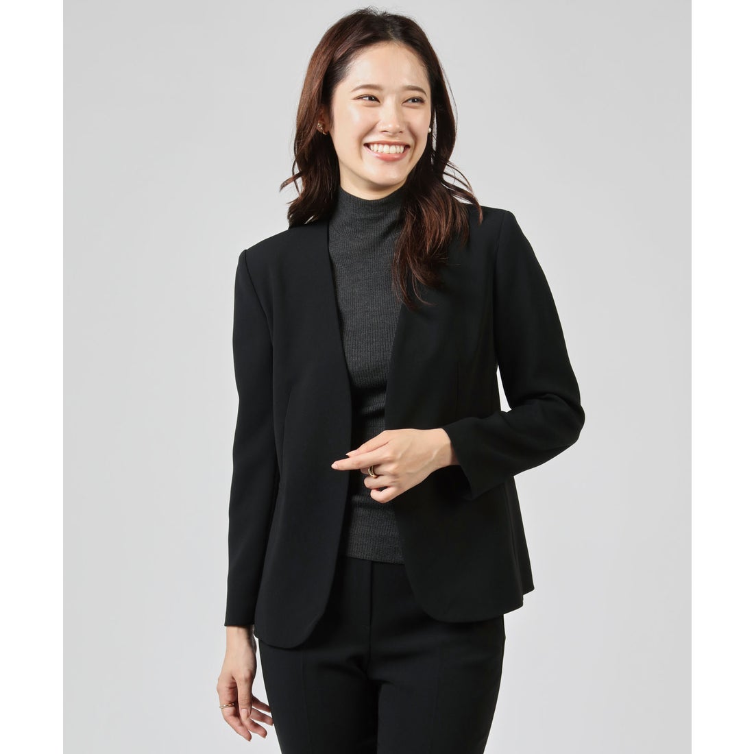 セオリー Theory ジャケット ADMIRAL CREPE LINDRAYIA B （ブラック