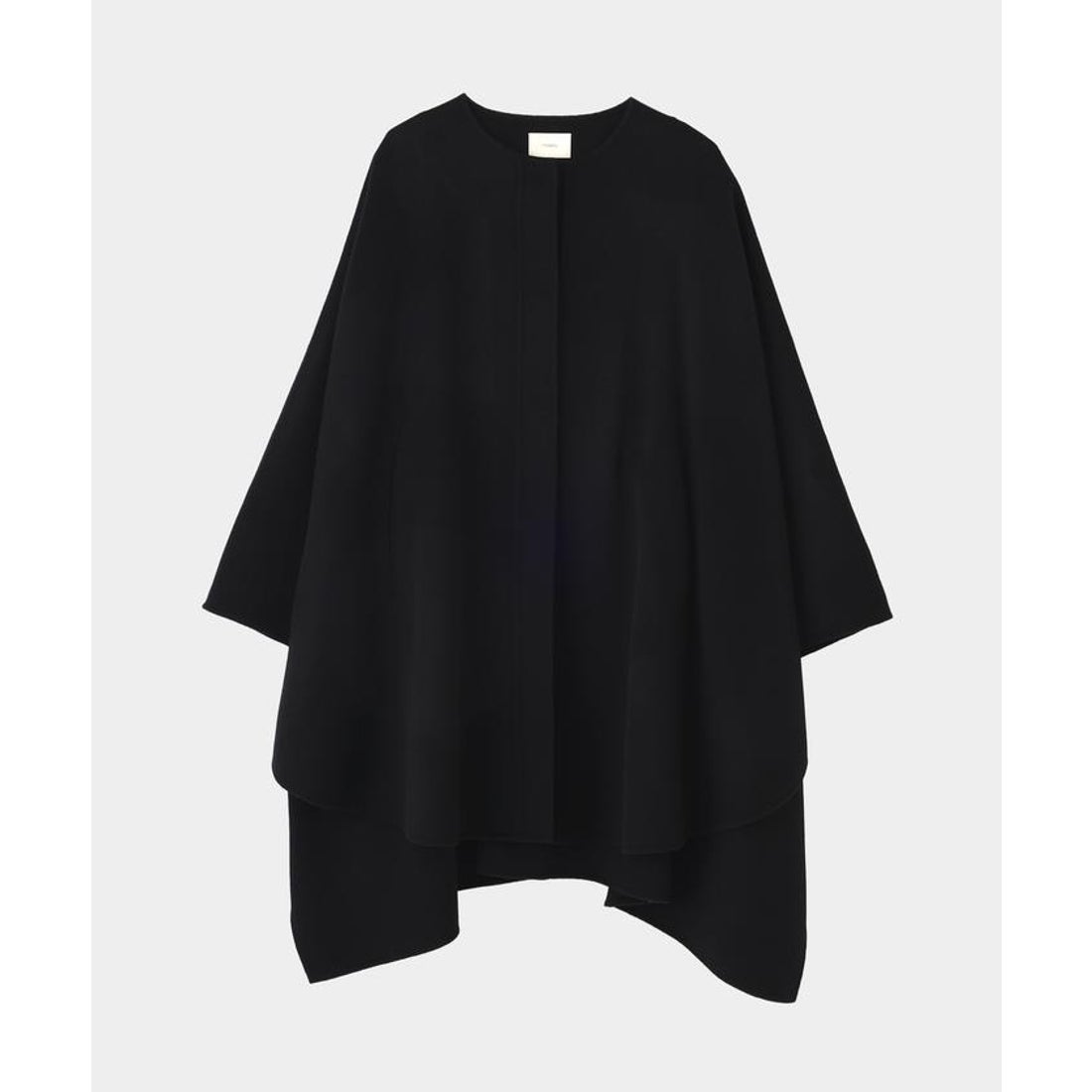 ル フィル LE PHIL ピュアカシミアポンチョコート （ブラック