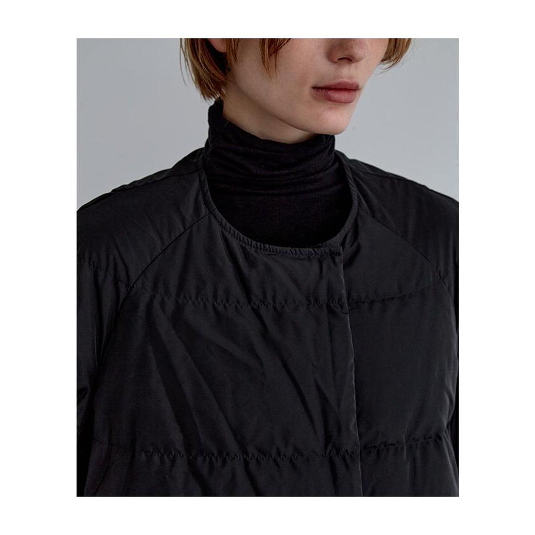 ル フィル LE PHIL パッフィーダウンケープ （ブラック