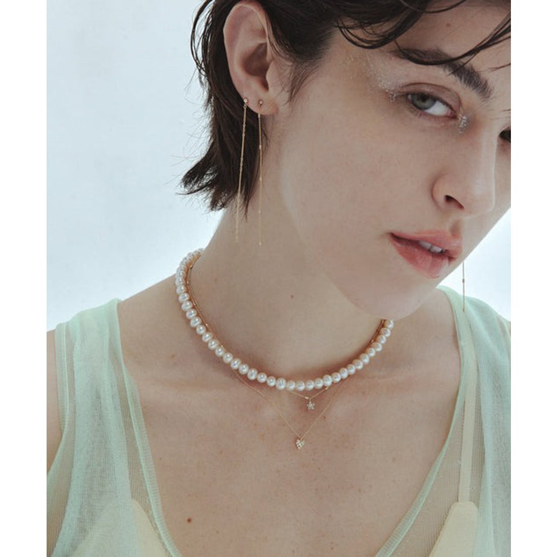 ルボンボン les bon bon glow pearl necklace BOB387 / パール