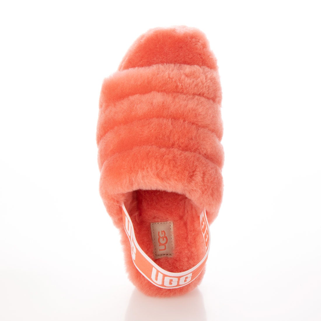 アグ UGG Fluff Yeah Slide Neon ファーサンダル （Neon Coral） -waja