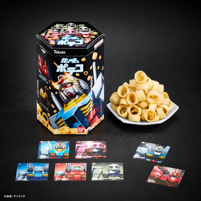 ポテコと機動戦⼠ガンダムが夢のコラボ！オリジナルシール付の