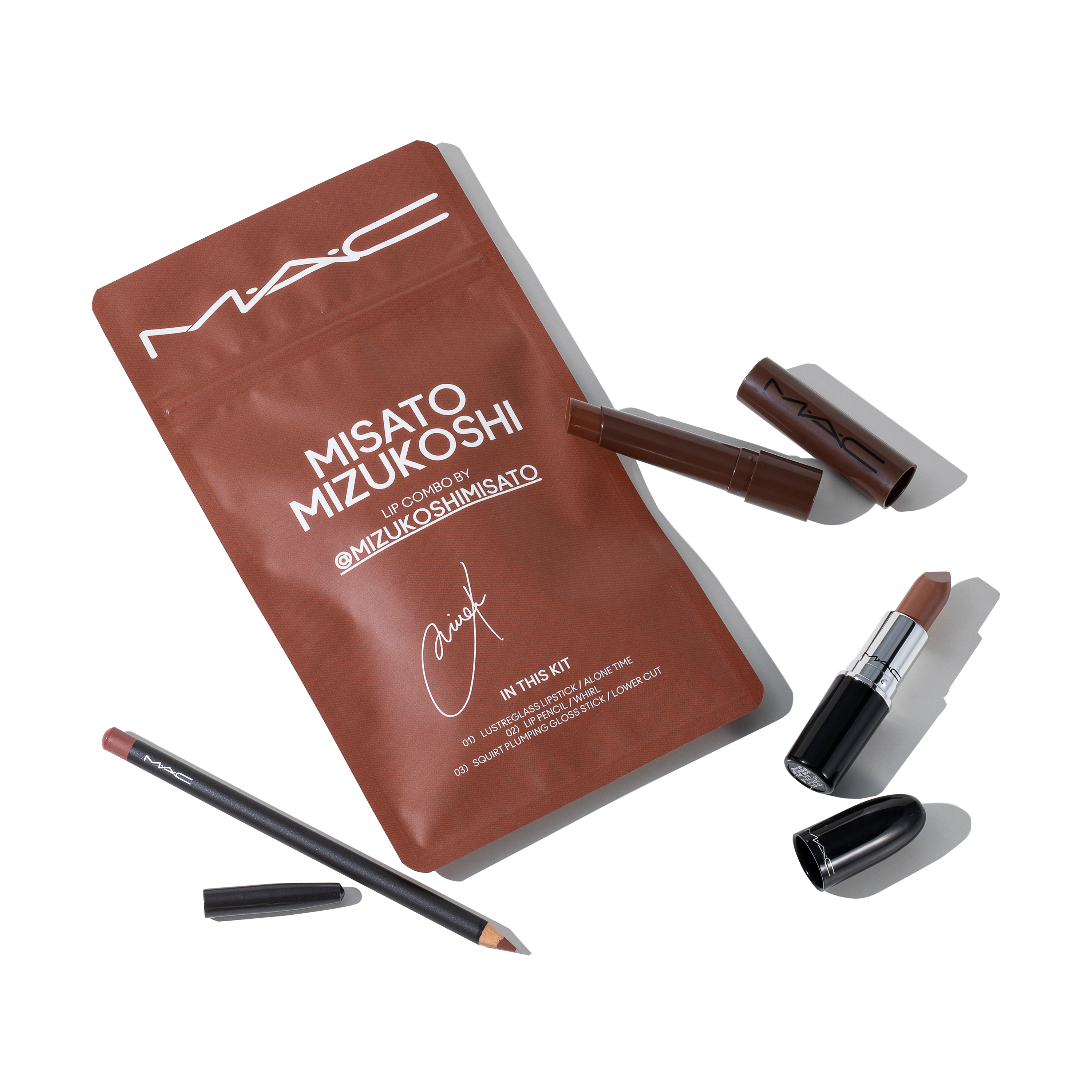 MAC 水越みさと リップ コンボ ピンク リップライナー リップガラス