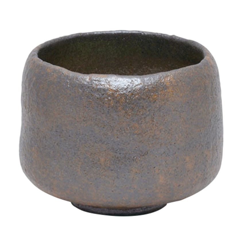 茶道具 楽茶碗（らくちゃわん） 茶碗 黒楽 長次郎写 禿 佐々木 昭楽