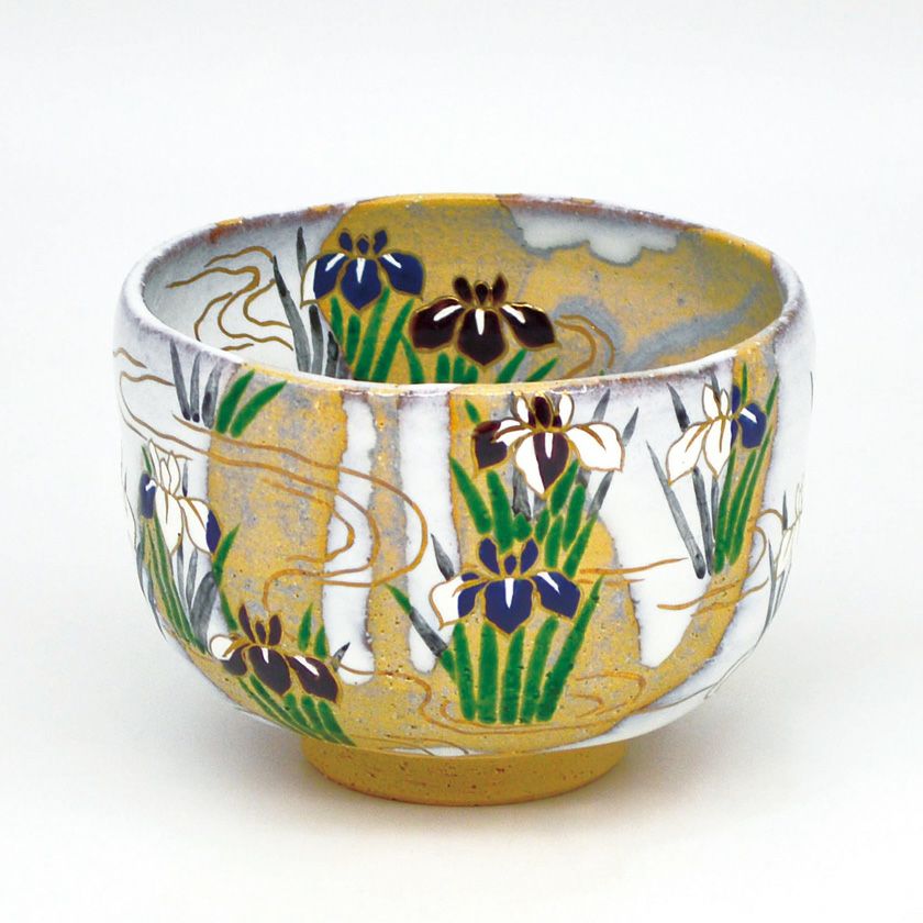 茶道具 抹茶茶碗（まっちゃちゃわん） 茶碗 掛分 流水あやめ 山岡 善高