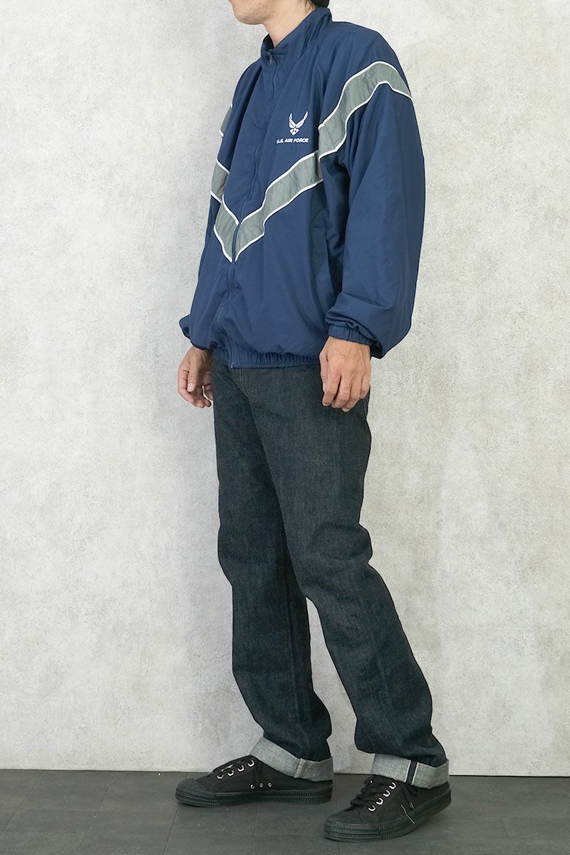 米軍 AIR FORCE PTU トレーニングジャケット ポリエステル ネイビー