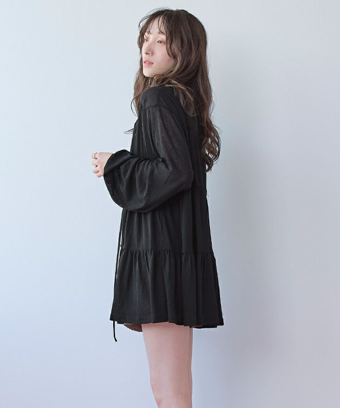 ティアードロングカーディガン/ラッシュガード | SEA DRESS