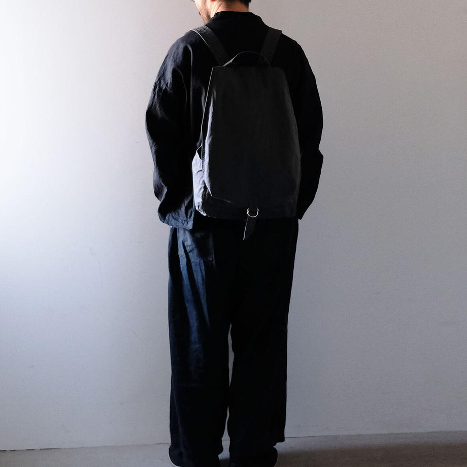 takeshi kanda】キャンバスリュック/墨黒