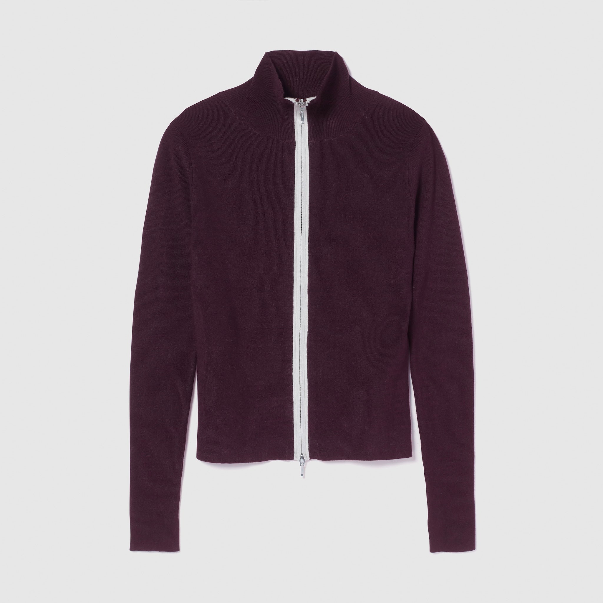 Double Zipバイカラートップス