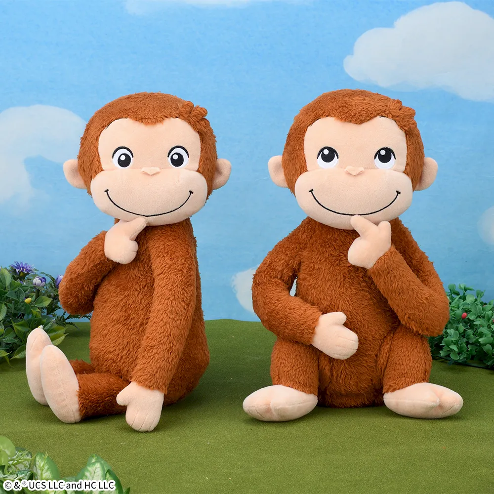 おさるのジョージ Lぬいぐるみ それなあに？｜プライズ・くじ・グッズ