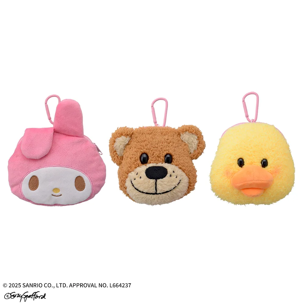 マイメロディ×Suzy's Zoo カラビナ付フェイスポーチ｜プライズ・くじ