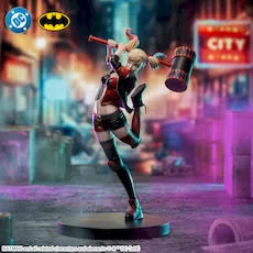 ハーレクイン43cm大型フィギュア クレイジートイズ ( 訳あり )一点限り