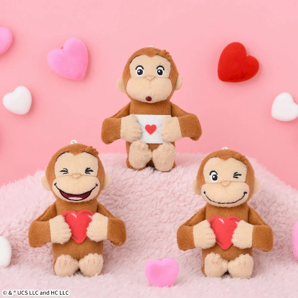 おさるのジョージ マスコット LOVE｜プライズ・くじ・グッズ情報なら