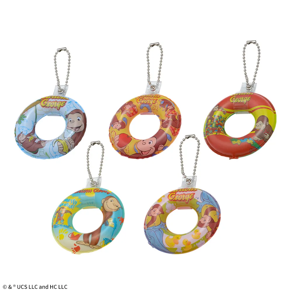 おさるのジョージ 浮き輪チャーム｜プライズ・くじ・グッズ情報なら