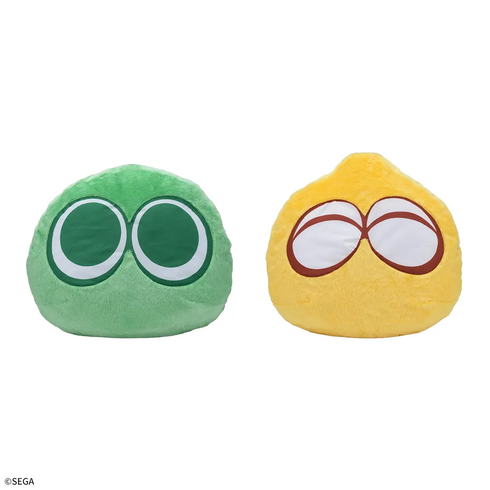 ぷよぷよ キングサイズぬいぐるみ“みどりぷよ&きいろぷよ”｜プライズ