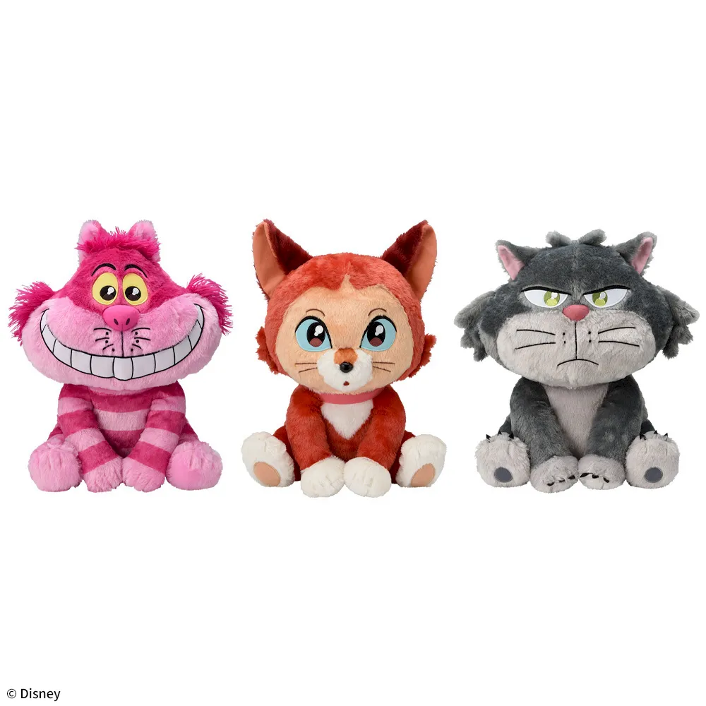 チェシャ猫＆ダイナ＆ルシファー うるりぃみぃ ぬいぐるみ｜プライズ