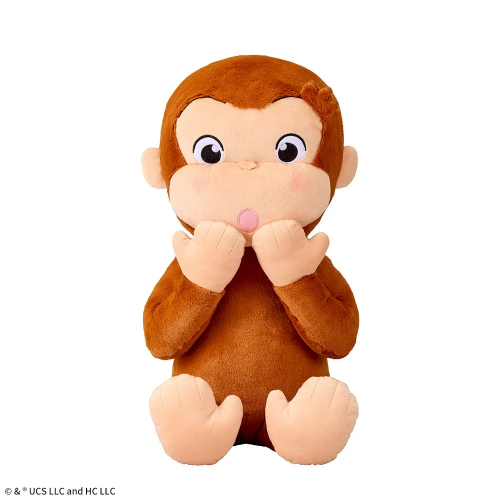 おさるのジョージ スーパーラージぬいぐるみ ～はずかちっ