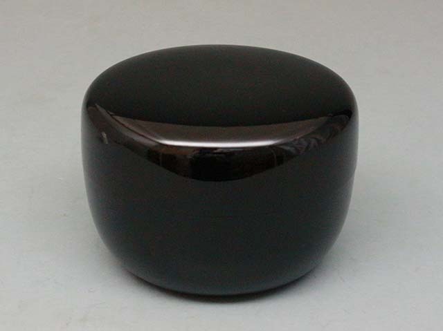 茶道具】 惺斎好写 内海松貝蒔絵 黒平棗 *奥原祥雲* 表千家