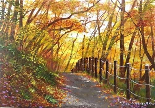 高原の秋 油絵 P8（455×333mm） 高原の秋 油絵 P8（455×333mm） 高原の