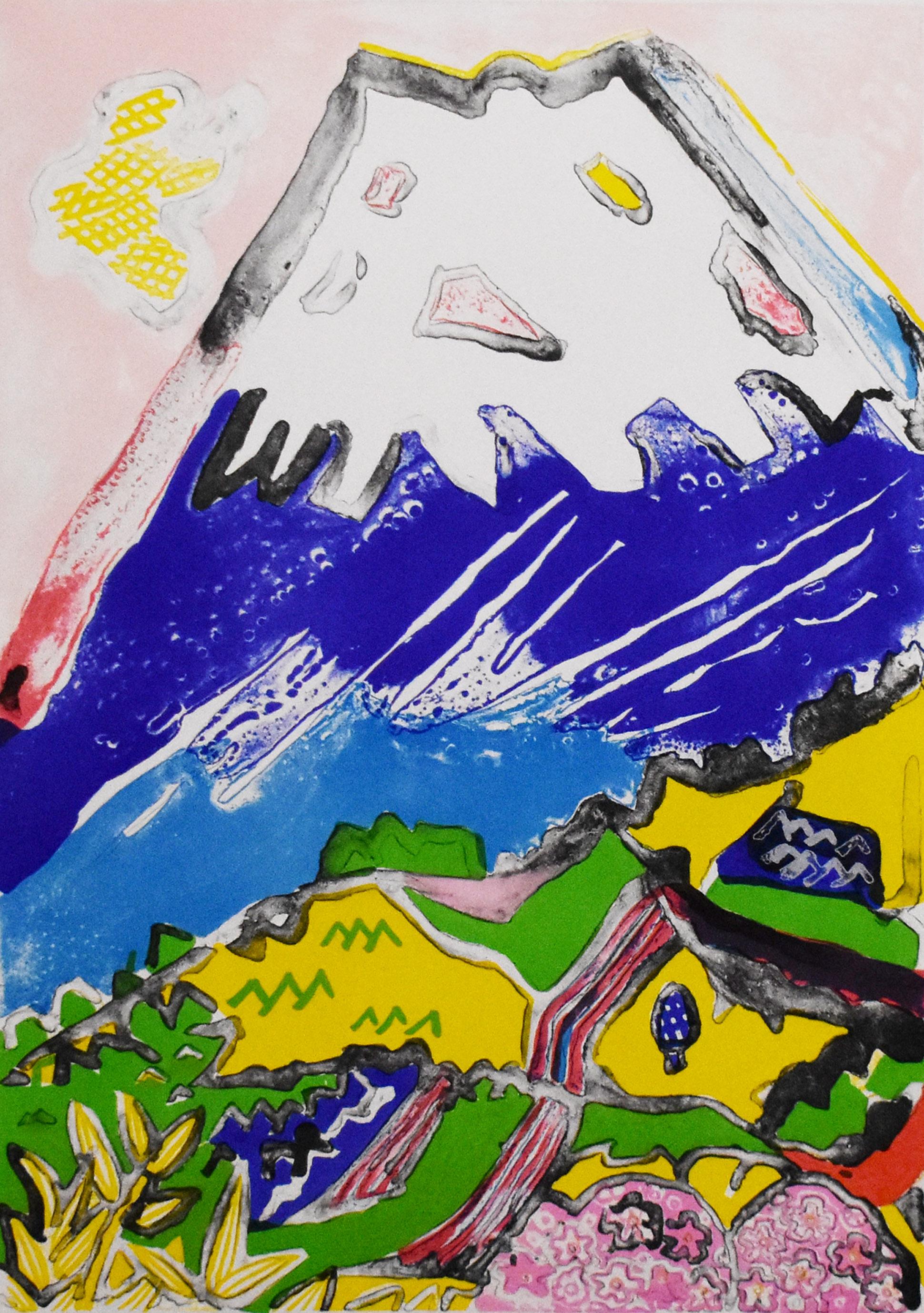 富士に献花 ～農鳥の富士に花々」 | ｜正光画廊