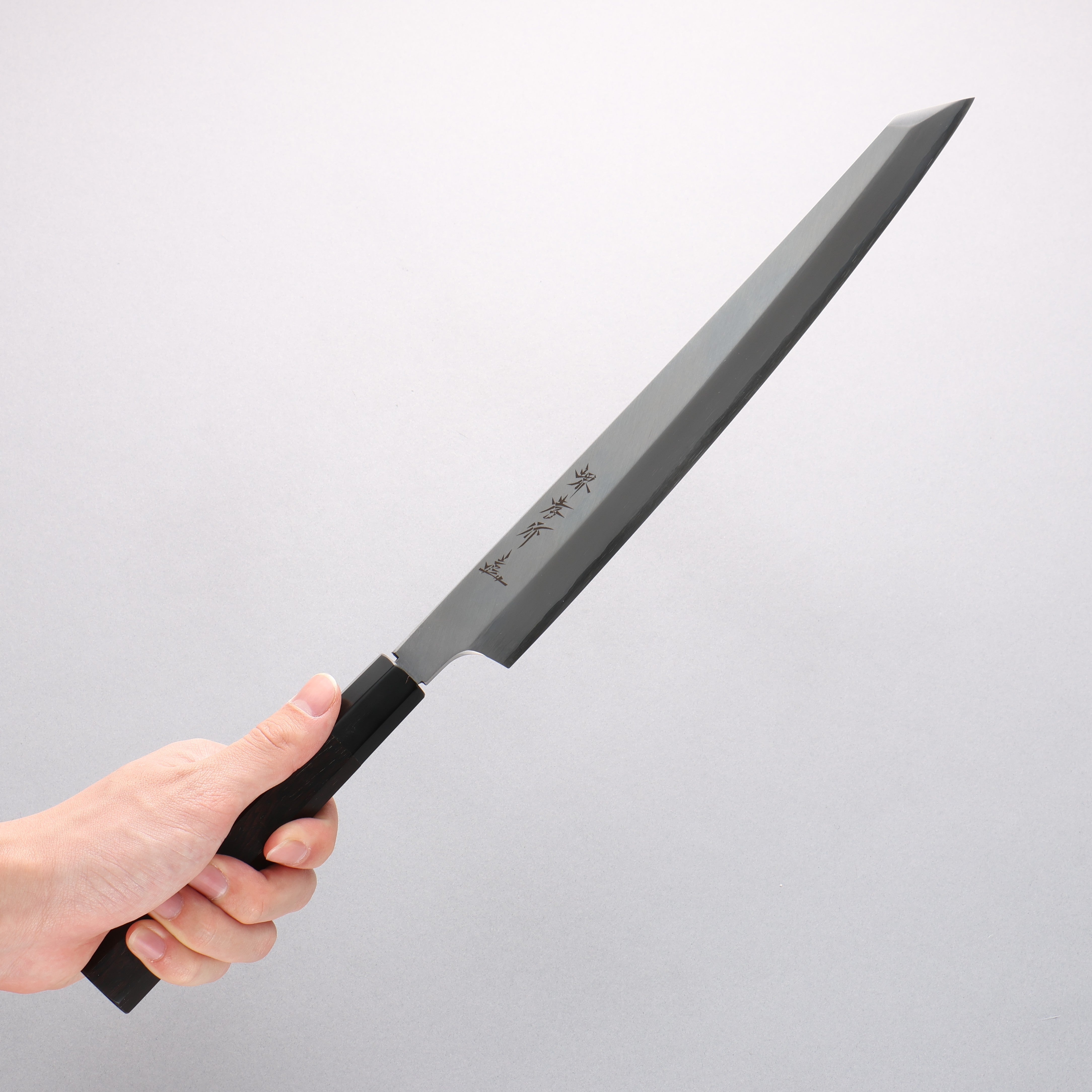 堺 孝行 シェフシリーズ 飛燕 銀三鋼 剣型柳刃包丁 300mm 黒檀柄