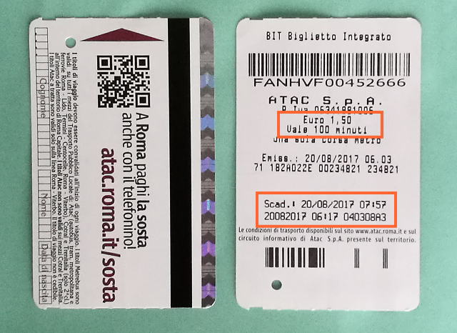 ローマ 地下鉄メトロの乗車方法、チケット種類・購入方法・注意点