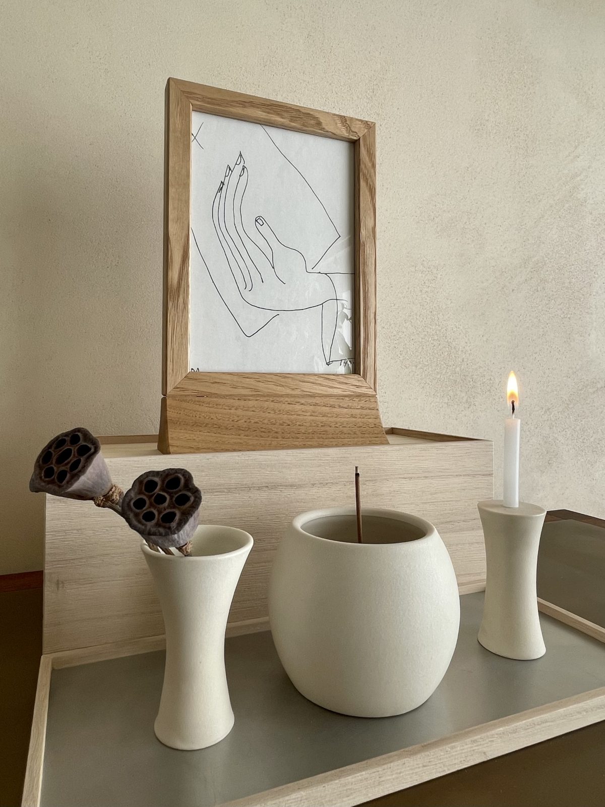 祈りの場をつくる三具足＋桐置台箱・粋 – sui | ストア商品詳細 | SEKI