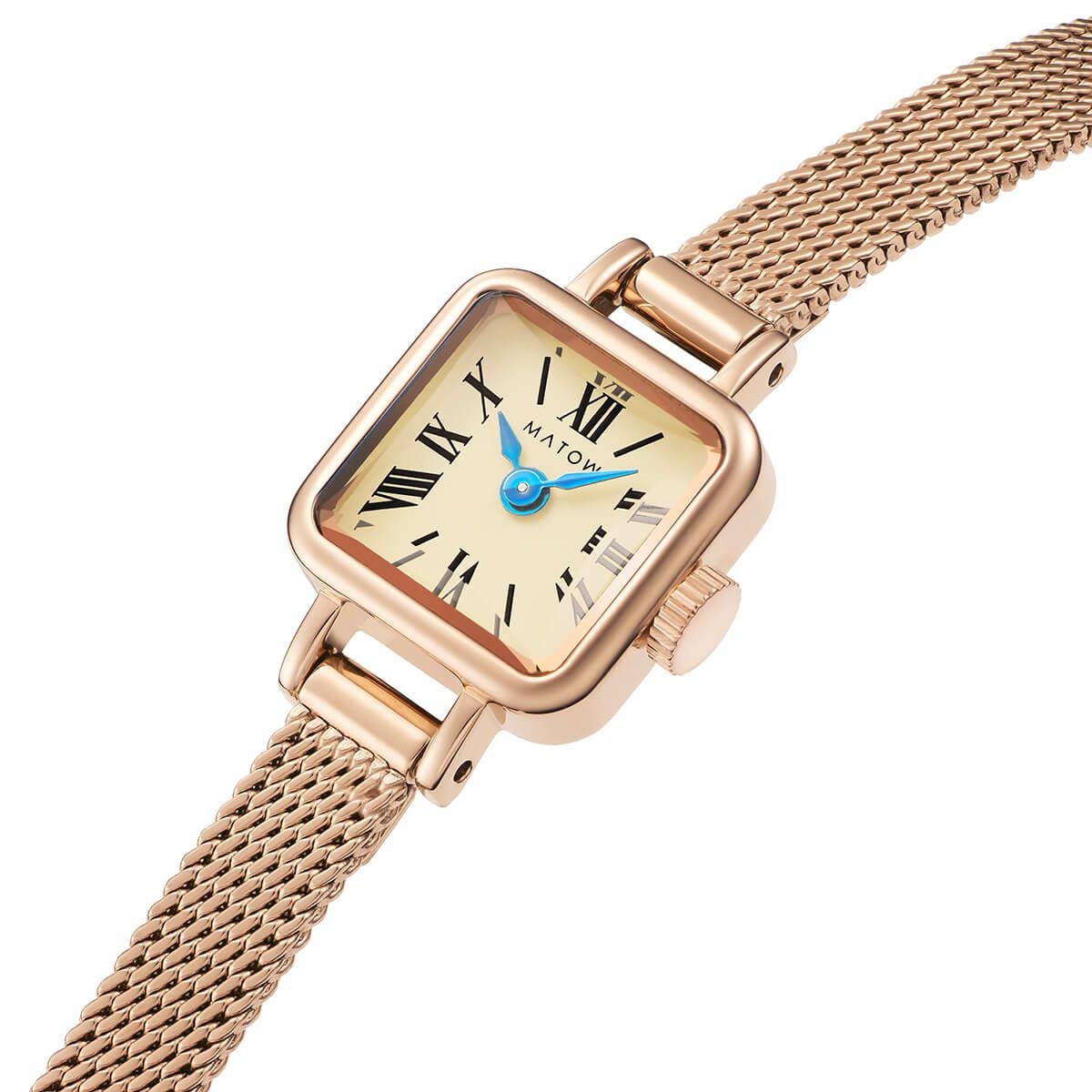 MATOW / マトウ Tsuki 淡月 たんげつ ミニスクエア ローズゴールド