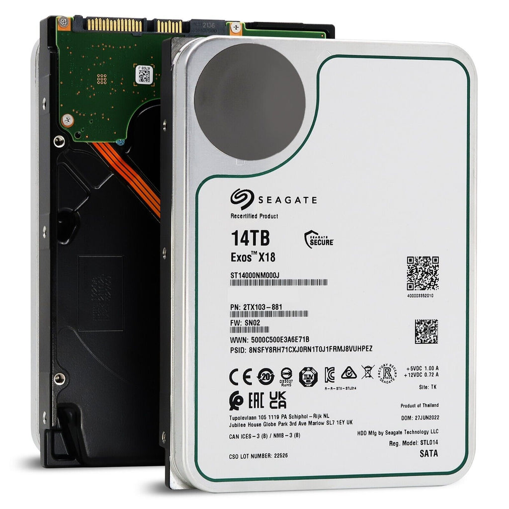 Seagate Exos X18 ST14000NM000J 14TB SATA 3.5