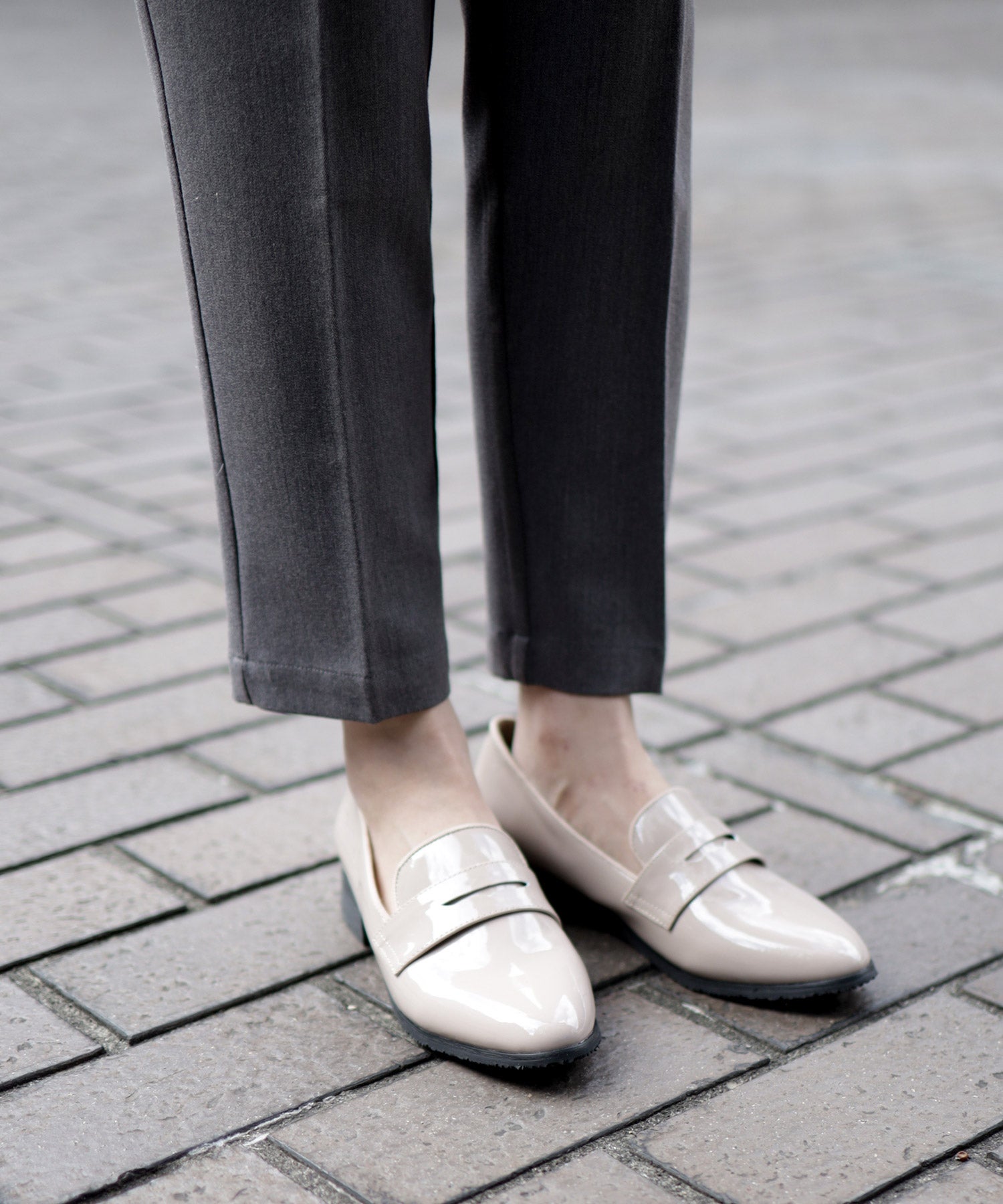 生活防水！晴雨兼用コインローファーパンプス/レインシューズ/レイン