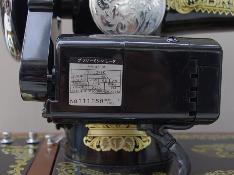 No.148 Brother ブラザー製 家庭用電動ミシン復刻版：アンティーク
