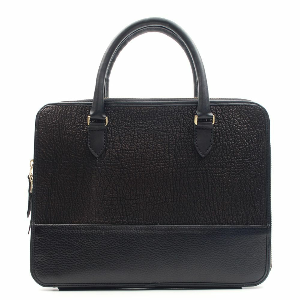 スリム ブリーフケース シャーク（サメ革）│メンズ革小物通販 S'FACTORY