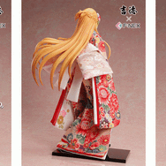 SAO」華やかな着物をまとい、剣を和傘に変えた“アスナ”の日本人形