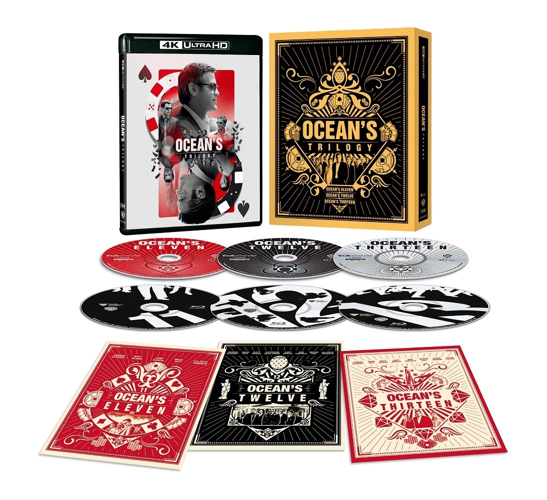オーシャンズ」3部作が初の4K UHD化！「トリロジーコレクターズBOX」12
