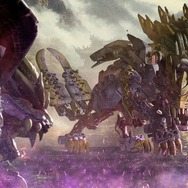 マガイマガドと睨み合う「ビーストライガー 禍鎧」…ゾイドコラボ商品の