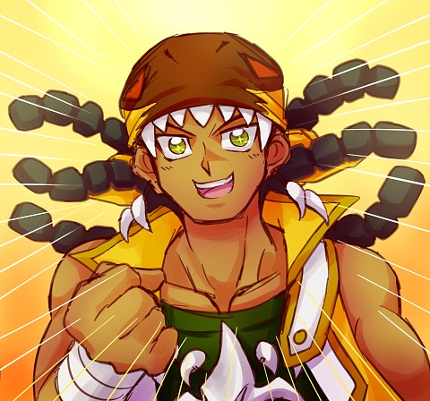 ティラノ剣山 (Tyranno Hassleberry) - Yu-Gi-Oh! GX - Image by Pixiv