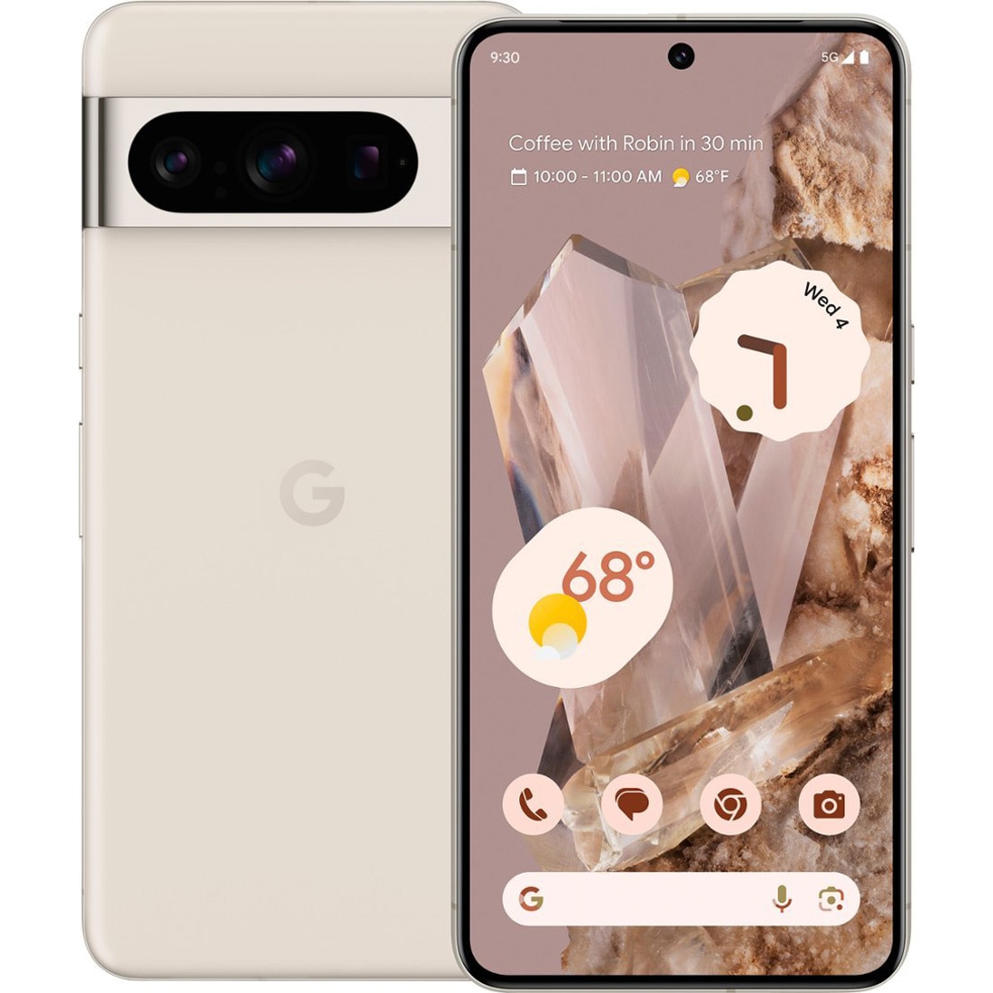 Telefon mobil Google Pixel 8 Pro, 128GB, 12GB RAM, 5G, Porcelain