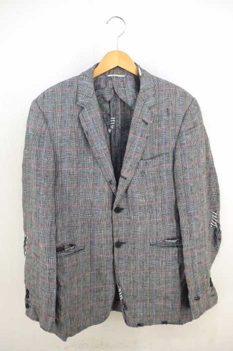 THOM BROWNE（トムブラウン） ダメージ加工リネングレンチェック2B