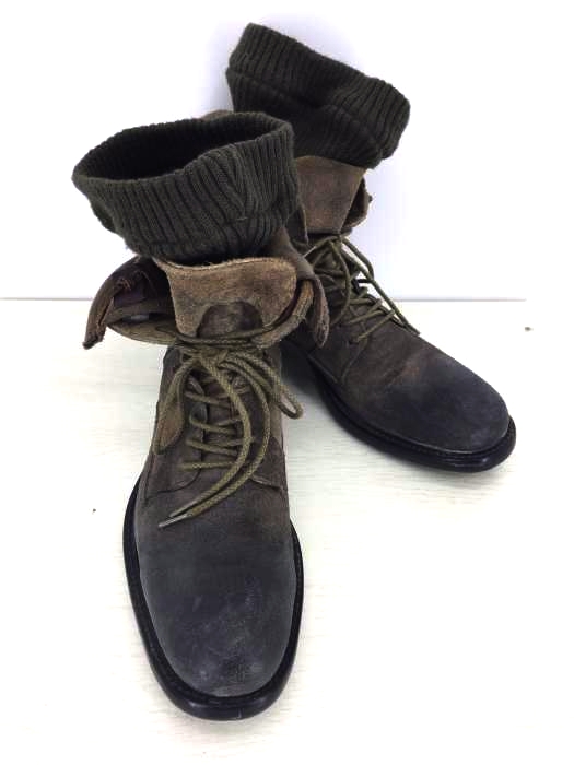 alfredoBANNISTER] レイヤードニットブーツ 41 日本製 アルフレッド