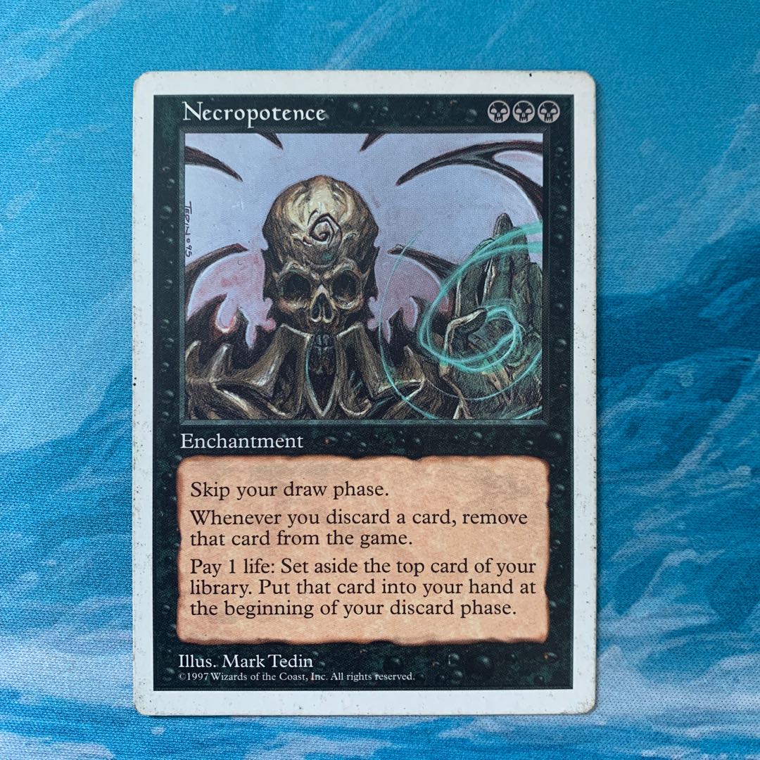 ネクロポーテンス/Necropotence 英語版 Foil 本人拡張アート ネクロ