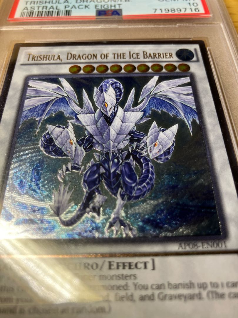 遊戯王 氷結界の龍 トリシューラ レリーフ PSA 10アルティメットレア
